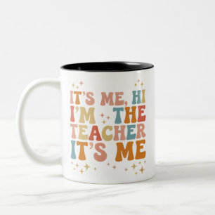 Groovy Ich Bin's Hi Ich Bin Der Lehrer Es Ist Mir  Zweifarbige Tasse