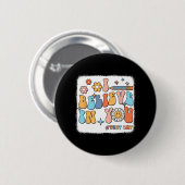 Groovy Ich glaube an dich Testlehrer Button (Vorne & Hinten)