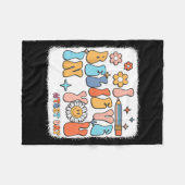 Groovy Ich glaube an dich Testlehrer Fleecedecke (Vorderseite (Horizontal))