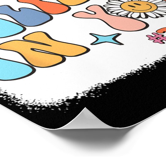 Groovy Ich glaube an dich Testlehrer Poster (Ecke)