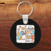 Groovy Ich glaube an dich Testlehrer Schlüsselanhänger (Vorderseite)