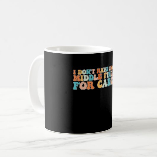 Groovy Ich habe nicht genug Finger für Krebs Kaffeetasse (Vorderseite Links)