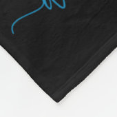 Groovy Ich trage Blau für meinen Bruder Diabetes T Fleecedecke (Ecke)