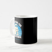 Groovy Ich trage Blau für meinen Bruder Diabetes T Kaffeetasse (Vorderseite Links)