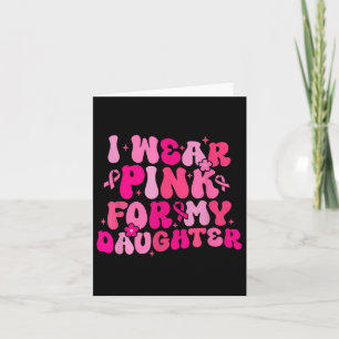 Groovy ich trage Rosa für meinen Nachwuchs Brustkr Karte