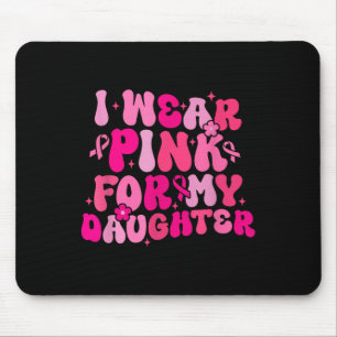Groovy ich trage Rosa für meinen Nachwuchs Brustkr Mousepad