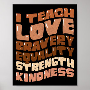Groovy ich unterrichte Black History Month Melanin Poster