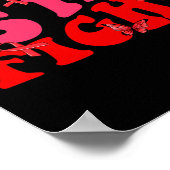 Groovy ihr Kampf ist meine Kampffähigkeit Poster (Ecke)