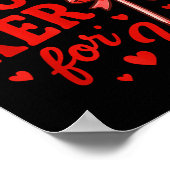 Groovy I'm A Sucker For You Retro Heart Candy Vale Poster (Ecke)