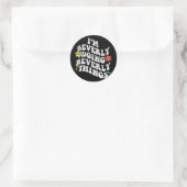 Groovy Im Beverly Doing Beverly Things Funny Mothe Runder Aufkleber (Tasche)