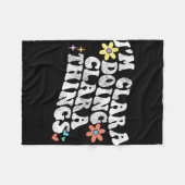 Groovy Im Clara Doing Clara Things Funny Mother Fleecedecke (Vorderseite (Horizontal))