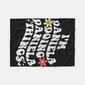 Groovy Im Daniela Doing Daniela Things Funny Mothe Fleecedecke (Vorderseite (Horizontal))