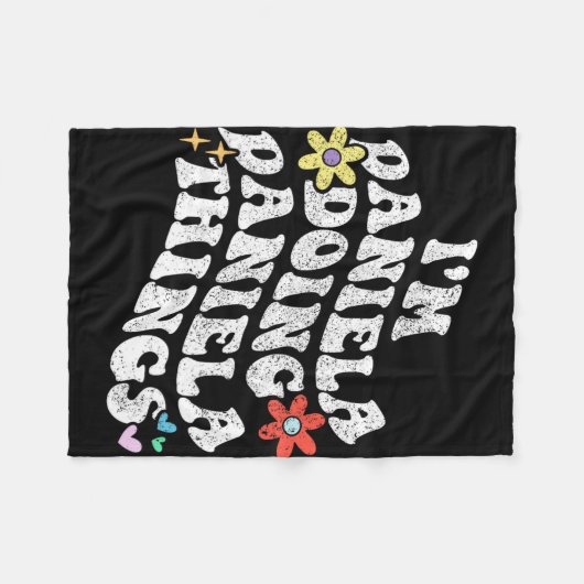 Groovy Im Daniela Doing Daniela Things Funny Mothe Fleecedecke (Vorderseite (Horizontal))