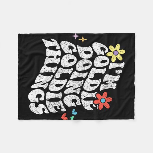 Groovy Im Goldie Doing Goldie Things Funny Mthers Fleecedecke (Vorderseite (Horizontal))