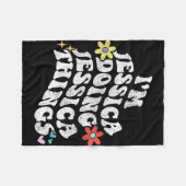 Groovy Im Jessica Doing Jessica Things Funny Mothe Fleecedecke (Vorderseite (Horizontal))