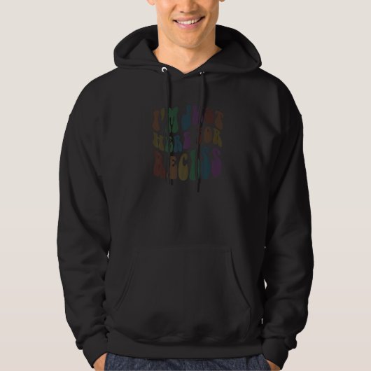Groovy I'm JUST HERE for RECESS Elementary Cafeter Hoodie (Vorderseite)