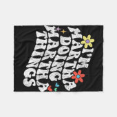 Groovy Im Martha Doing Martha Things Funny Mthers Fleecedecke (Vorderseite (Horizontal))