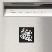 Groovy Im Martha Doing Martha Things Funny Mthers Magnet (In Situ (Geschirrspüler))