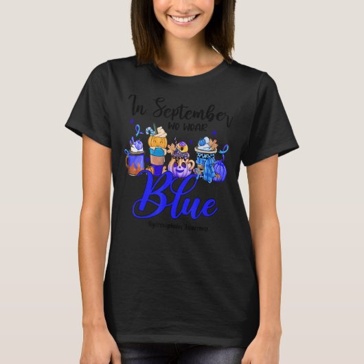 Groovy im September tragen wir Blue Hydrocephalus  T-Shirt (Vorderseite)