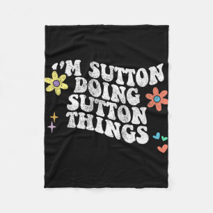 Groovy Im Sutton Doing Sutton Things Funny Mthers Fleecedecke