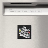 Groovy Im Vivienne Doing Vivienne Things Funny Magnet (In Situ (Geschirrspüler))