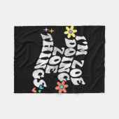 Groovy Im Zoe Doing Zoe Things Funny Mother's Day Fleecedecke (Vorderseite (Horizontal))