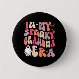 Groovy in der Ära meiner spooky Oma Halloween-Part Button