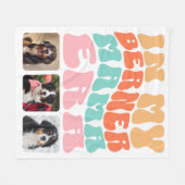 Groovy in meinem Berner Mama Era Bernese Mountain  Fleecedecke (Vorderseite (Horizontal))