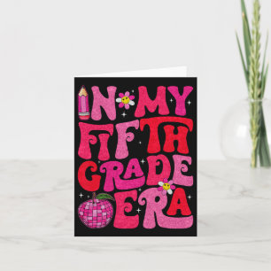 Groovy in meiner fünften Klasse Ära Erster Tag der Karte