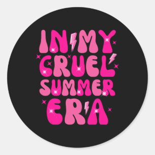 Groovy in meiner grausamen Sommerzeit Familienurla Runder Aufkleber