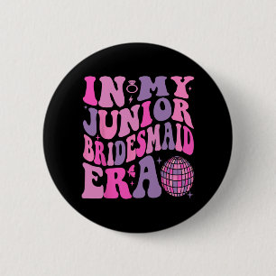 Groovy in meiner Junior Bridesmaid Era Wedding Bri Button