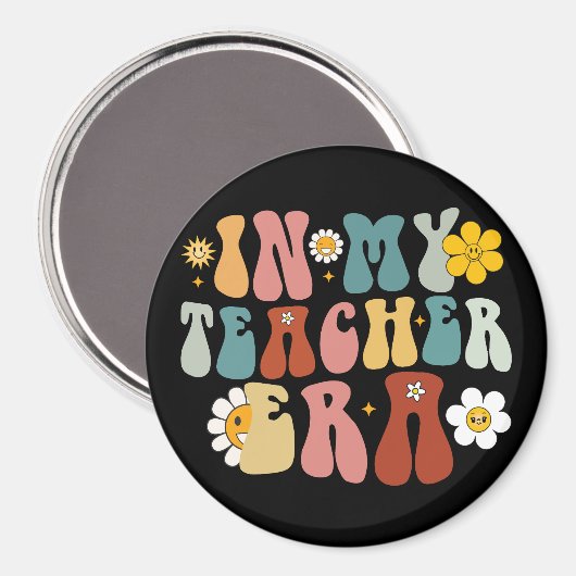 Groovy in meiner Lehrerzeit zurück zum Schullehrer Magnet (Vorderseite/Rückseite)