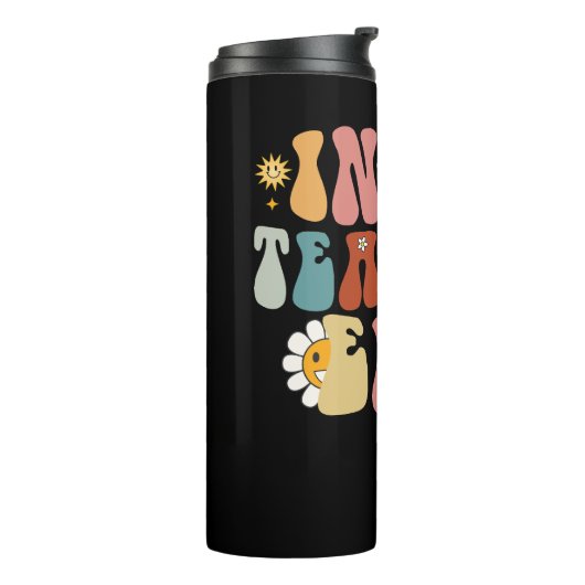 Groovy in meiner Lehrerzeit zurück zum Schullehrer Thermosbecher (Nach links gedreht)