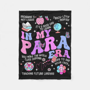 Groovy in meiner Para-Ära Vintage Paraprofessional Fleecedecke