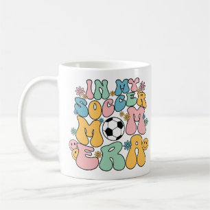 Groovy in meiner Soccer-Mom-Ära Lustige Soccer-Mam Kaffeetasse