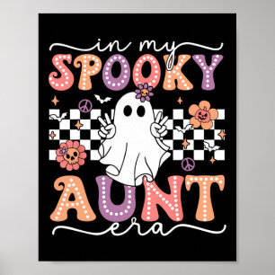 Groovy in meiner Spooky Tante Era Retro Tante Hall Poster
