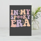 Groovy in meiner spöttischen Ära Halloween Ghost R Einladung (Stehend Vorderseite)