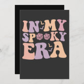 Groovy in meiner spöttischen Ära Halloween Ghost R Einladung (Vorne/Hinten)