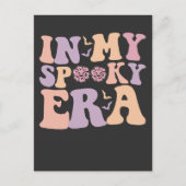 Groovy in meiner spöttischen Ära Halloween Ghost R Einladungspostkarte (Vorderseite)