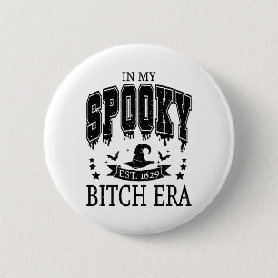 Groovy in meiner spöttischen Ära Skeleton Hand Hal Button
