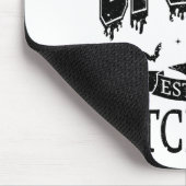 Groovy in meiner spöttischen Ära Skeleton Hand Hal Mousepad (Ecke)