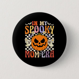 Groovy in meiner spöttischen Mama Era Retro Hallow Button