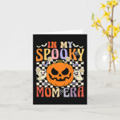 Groovy in meiner spöttischen Mama Era Retro Hallow Karte (Gelbe Blume)