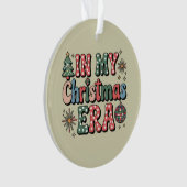 Groovy in meiner Weihnachtszeit Funny Teacher Ornament (Vorderseite)