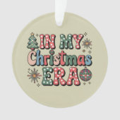 Groovy in meiner Weihnachtszeit Funny Teacher Ornament (Vorderseite)