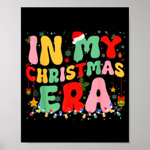 Groovy in meiner Weihnachtszeit Retro-Feiertags-We Poster