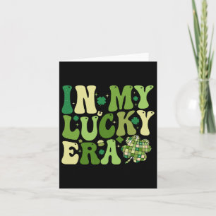 Groovy in My Lucky Era St Patrick's Day Kleeblatt  Karte