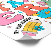 Groovy In My Starr Era Testing Day Teacher Kids Mo Poster (Ecke)