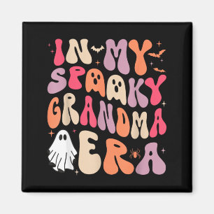 Groovy in Spooky Oma Ära Halloween-Party Lustig Magnet