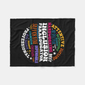 Groovy Inclusion Paraeducator - Besondere Bildung Fleecedecke (Vorderseite (Horizontal))